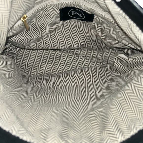 PS Fold Over Faux Leather Purse, black - Picture 2 of 3
